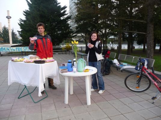 Raňajky pre cyklistov...