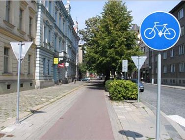 Samostatná cyklocestička, Prostějov