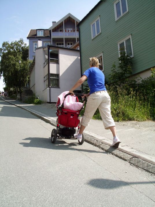 Cyklistický vlek, Trondheim, Nórsko